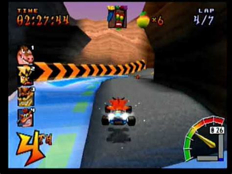 CTR Crash Team Racing Arcade Dingo Canyon Single Hard 7 Laps Race