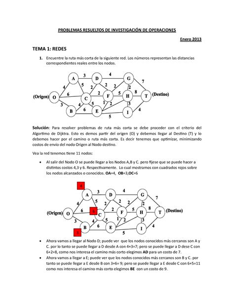 Problemas Resueltos De Investigacic 3b3n De Operaciones PROBLEMAS