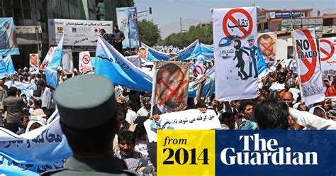 Afghans March Through Kabul Protesting Against Election Fraud Video