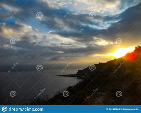 The Sky of the City of Tangier before Sunset Stock Image - Image of ...