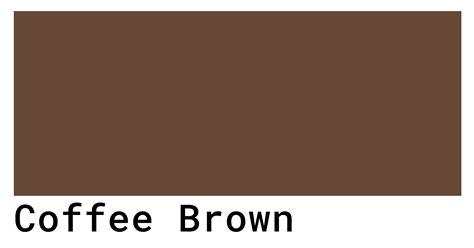 Coffee Brown Color Codes - The Hex, RGB and CMYK Values That You Need