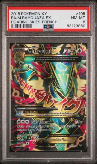 Carte Pok Mon M Ga Rayquaza Ex Full Art Psa Nm Xy Ciel