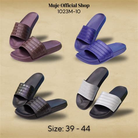 Jual 1023m 10 Sandal Selop Pria Adilette Simple Santai Sandal Slide