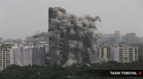 Noida Supertech Twin Towers Demolition Highlights Dust Settles On