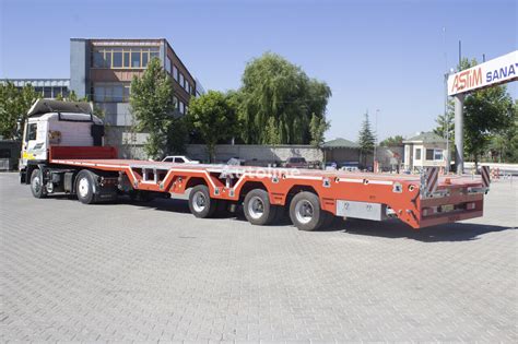 Nova New Platform Lowbed Trailer Model Naczepa Niskopodwoziowa