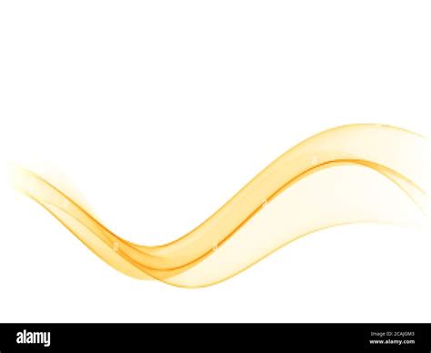 Abstract Orange Color Wave Design Element Abstract Smooth Color Wavy