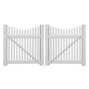 Weatherables Barrington 10 Ft W X 5 Ft H White Vinyl Picket Fence