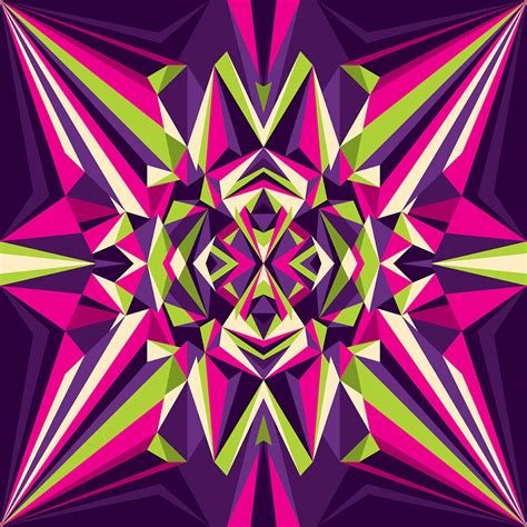 Kaleidoscope Pattern Vector Art At Vecteezy