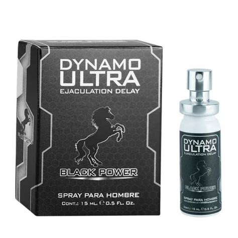 Retardante En Spray Para Hombre Dynamo Ultra Black Power 15 Ml