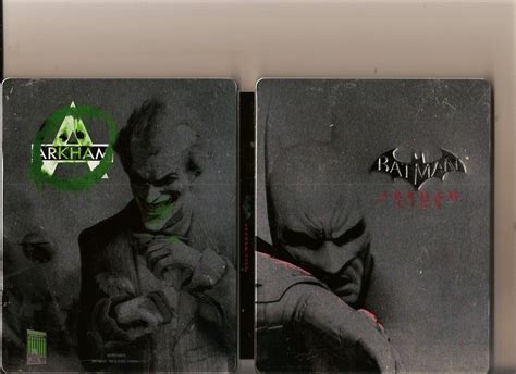 Batman Arkham City Steelbook With Joker On Back Playstation Ps Ebay