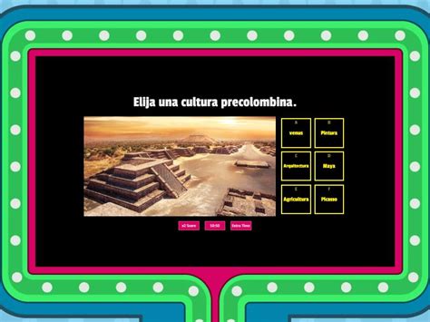 Cultura Precolombina Cilita Gameshow Quiz