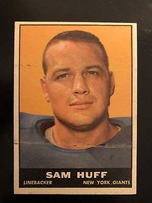 Topps Sam Huff Ex Hof Ebay