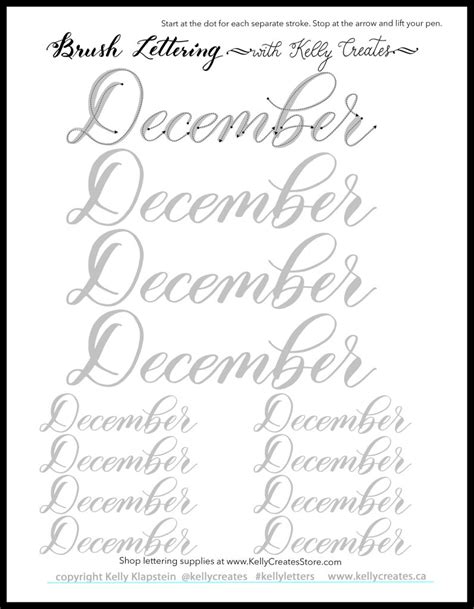 November Newsletter & Lettering Freebie – Kelly Creates