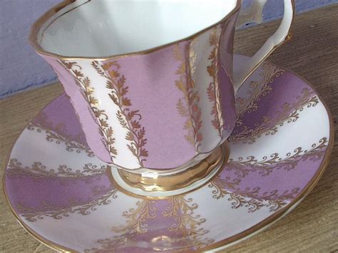 Vintage Lilac Purple Tea Cup Set Elizabethan By Shoponsherman Vintage