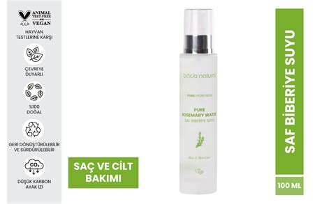 Bade Natural Biberiye Suyu Güçlendirici Saç Toniği 100 Doğal ve Saf 100