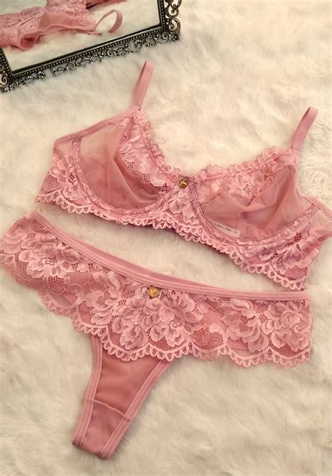 Conjunto Sem Bojo Tule Transparente 5675 Jackie Lingerie