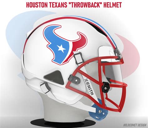 Houston Texans "Throwback" Helmet (Updated with a Retro Logo and "Texan ...