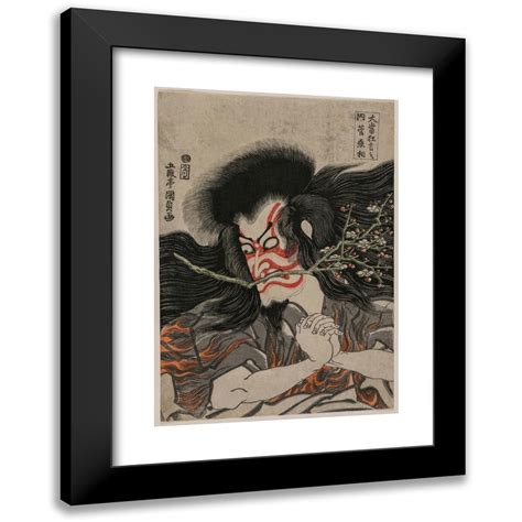 Utagawa Kunisada Toyokuni Iii X Black Modern Framed Museum Art