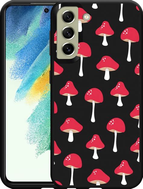 Galaxy S Fe Hoesje Zwart Paddenstoelen Designed By Cazy Bol