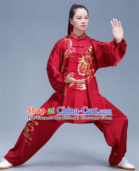 Chinese Traditional Kung Fu Gradient Blue Outfits Martial Arts