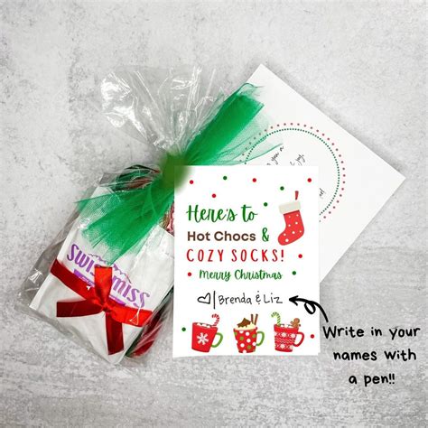 December Here S To Hot Chocs And Cozy Socks Lds Ministering Gift Idea Primary Gift Idea