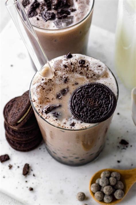 Oreo Bubble Milk Tea Cookies And Cream Boba