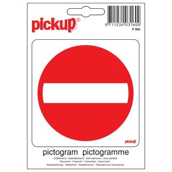 Pickup Pictogram Verboden Toegang 10x10 Cm Karwei