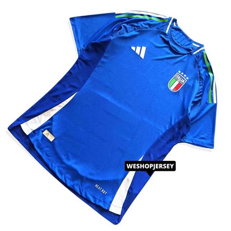 Jual Baju Bola Player Issue Itali 2024 Jersey Italia Biru Home Terbaru