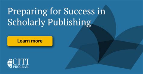 Preparing For Success In Scholarly Publishing Citi Program