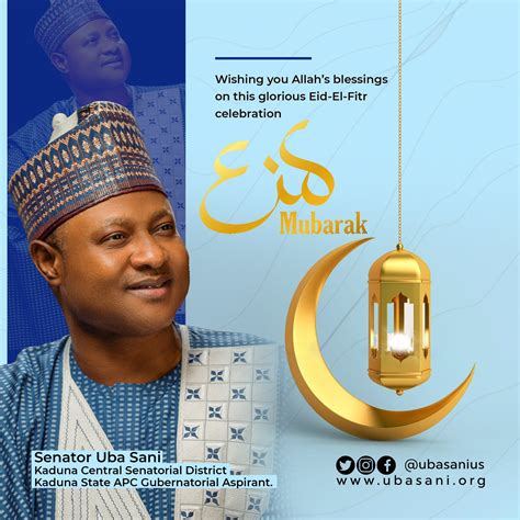 Senator Uba Sani on Twitter: "Happy Eid-El-Fitr to my dear Muslim