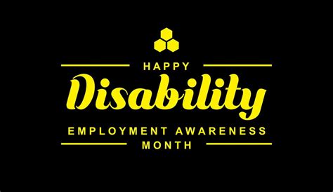 National Disability Employment Awareness Month 25788807 Vector Art