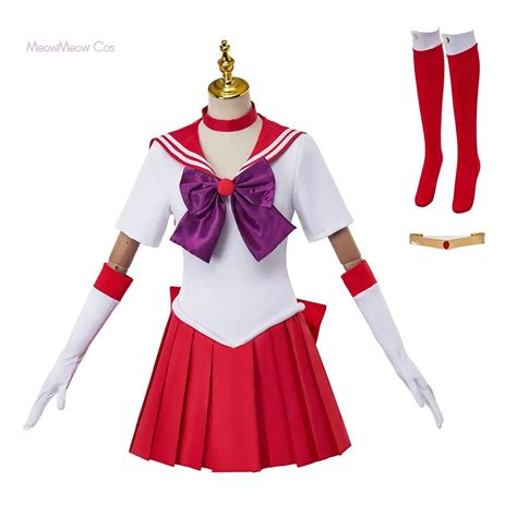 Anime Sailor Dress Costume Wig Moon Tsukino Usagi Cosplay Meiou Setsuna Chibiusa Girls Dress