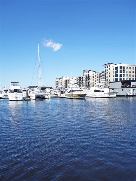 Wilmington NC USA 09 26 2021 View From The Riverwalk Along The