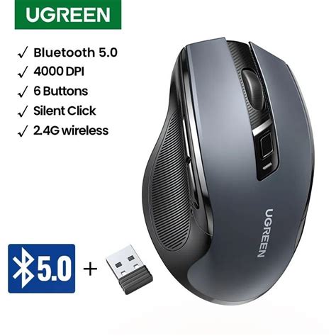 Jual Ugreen Wireless Mouse Silent Usb Receiver G Bluetooth Dual