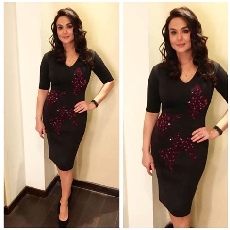 Preity Zinta Looks Lovely In A Black Dress