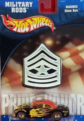 Hot Wheels Shoe Box Military Rods Marines Frete grátis