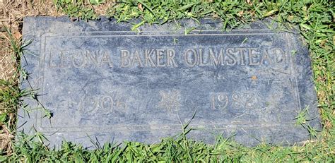 Leona Marguerite Baker Olmstead 1906 1982 Find A Grave Memorial