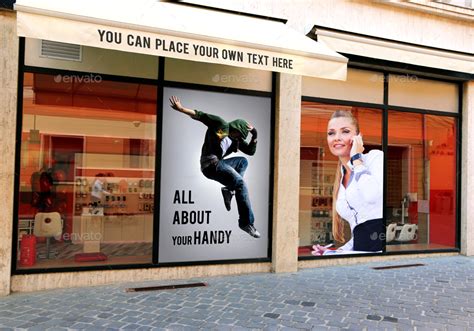 Shop Window Mockup Free Free 42 Psd Shop Signage Mockups In Psd