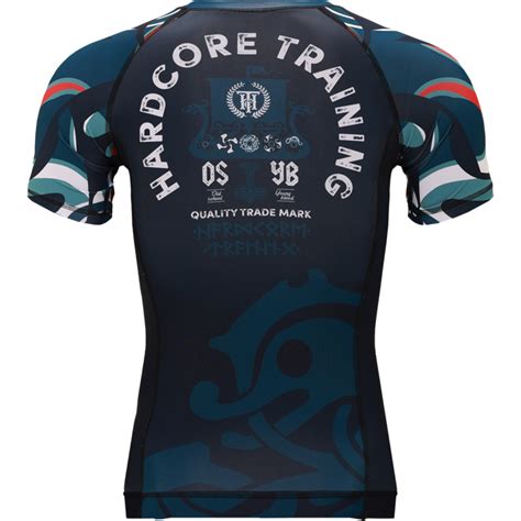 Рашгард Hardcore Training Nordic Pattern Black Russian SS купить в Москве