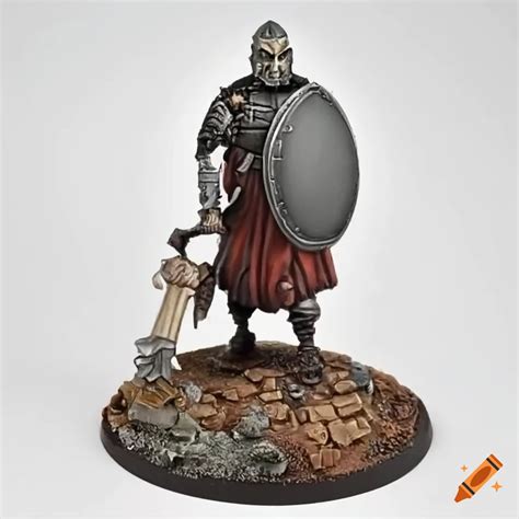 Mechanical Cleric With Mace And Shield