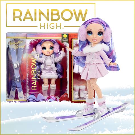 Шарнирная кукла Rainbow High Winter Break Fashion Violet Willow ...