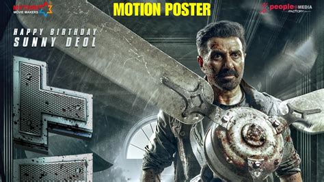 Jaat Motion Poster Out Now Sunny Deol Sdgm Jaat Movie Teaser Trailer