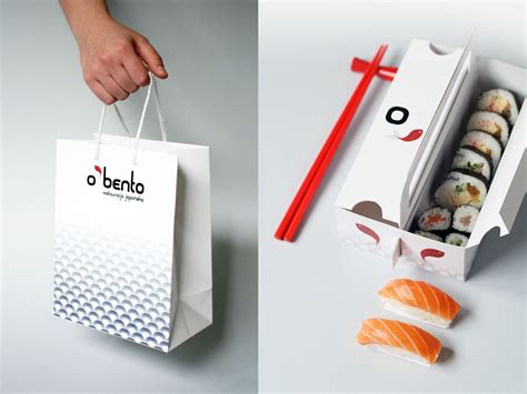 O Bento Japanese Restaurant On Behance Japanese Food Packaging