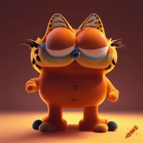 Glass Stop Motion Animation Of Garfield On Craiyon