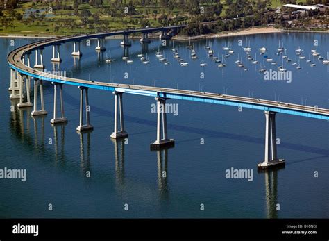 aerial above Coronado bridge San Diego California Stock Photo - Alamy