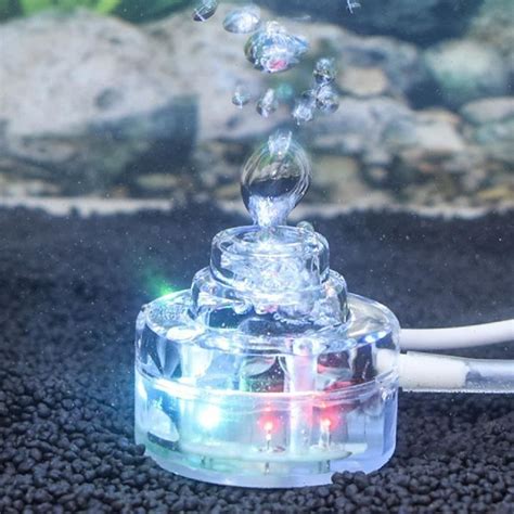 Pou Lampe Aquarium Air Bulle Lumi Re Color E Clairage D Coration De