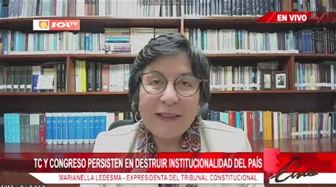 Marianella Ledesma Ex Presidenta Del Tc Retorno A La Reelecci N