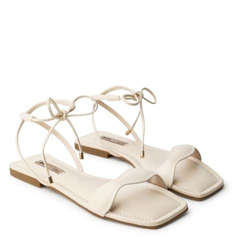 Rasteira Soul Hara Nude Manteiga Amarração Bege