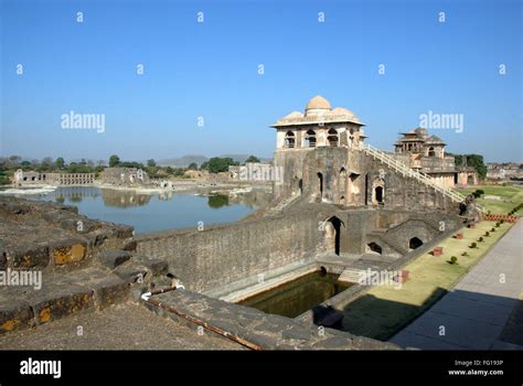 Jahaz Mahal Mandu District Dhar Madhya Pradesh India Stock