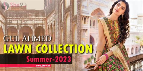 Gul Ahmed Lawn Collection 2023 - Best Summer Designs - She9.Pk